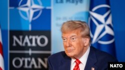 U.S. President Donald Trump at 2025 NATO Summit in The Hague