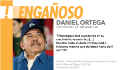 Daniel Ortega asumió su cuarto mandato presidencial en Nicaragua bajo críticas de la comunidad internacional debido a la forma en que extinguió sus voces.