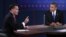U.S. Republican presidential nominee Mitt Romney makes a point as U.S. President Barack Obama listens during the final U.S. presidential debate in Boca Raton, Florida, October 22, 2012. 