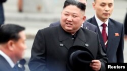 Lider Severne Koreje Kim Džong Un na dočeku u Vladivostoku , April 24, 2019, Foto: REUTERS/Shamil Zhumatov 