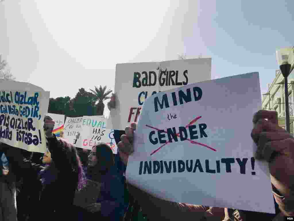 Bakıda 8 Marş feministlər aksiyası