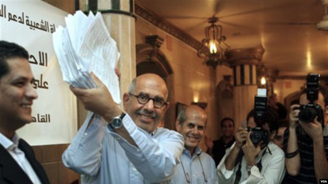 Mohamed ElBaradei, Mantan Kepala IAEA, yang juga dikenal sebagai tokoh reformis Mesir.