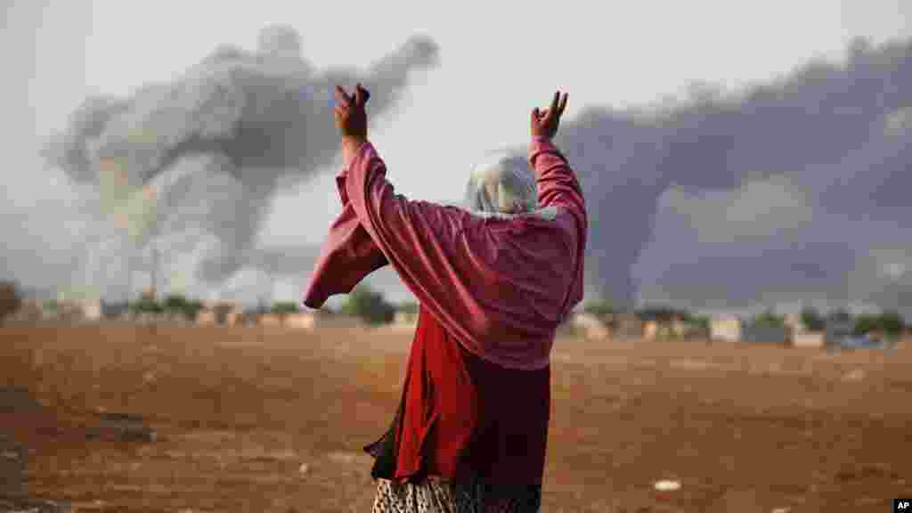 Kobani a Siriya, 14 ga Oktoba, 2014. 