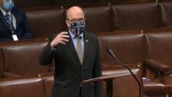 FILE - In this image from video, Rep. Jim McGovern, D-Mass., speaks on the floor of the House of Representatives at the U.S. Capitol in Washington, April 23, 2020.