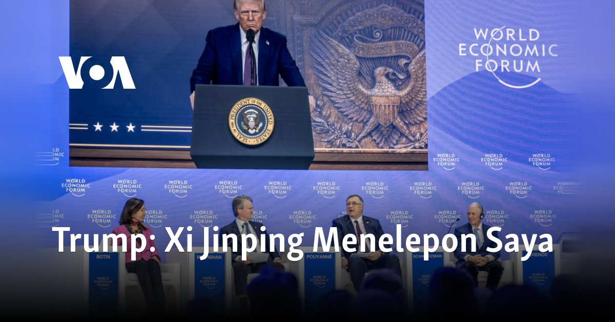 Trump: Xi Jinping Menelepon Saya