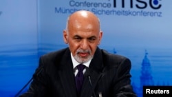 FILE - President Ashraf Ghani and an Afghan delegation will visit the White House on Tuesday during a four-day trip to the U.S.