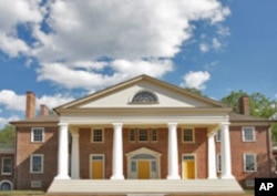 This is the manse on the Montpelier property, built and owned by President James Madison, the principal author of the U.S. Constitution. Like its little train depot, it has been faithfully restored.