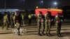 The body of late Ghanaian soccer player, Christian Atsu Twasam, 31, who died in the earthquake in Turkey, arrives at the Kotoka International Airport in Accra, Ghana. February 19, 2023.