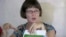 FILE - In this image made from video by Radio Free Asia, former British Ambassador Vicky Bowman talks to reporters in Yangon, Myanmar, on Sept. 5, 2014. (Radio Free Asia via AP)
