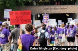 Workers at American University went on strike as a way to get the attention of university leaders in late August.