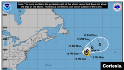 El huracán Danielle el 2 de septiembre de 2022. NHC.