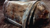 This is the main propellant tank of the second stage of a Delta 2 launch vehicle which landed near Georgetown, TX, on 22 January 1997. 