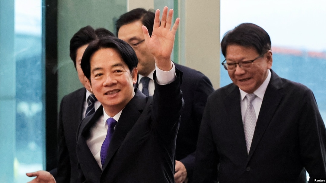 台湾总统赖清德30日启程前往南太平洋三个邦交国访问（路透社图片）