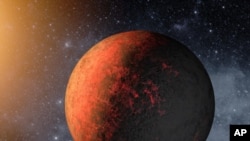 An artist's conception illustrates Kepler-20e. Image credit: NASA/Ames/JPL-Caltech
