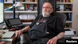 FILE - AIDS activist and author Larry Kramer poses for a portrait in his apartment in New York, U.S., June 24, 2019. (REUTERS/Lucas Jackson/File Photo)