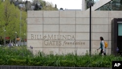 This Friday, April 27, 2018 photo shows the headquarters of the Bill and Melinda Gates Foundation in Seattle, Washington, USA. (AP Photo/Ted S. Warren)