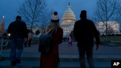 Zgrada Kongresa u Washingtonu, u novogodišnjoj noći, 1. januara 2019.