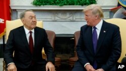 Nazarbayev ve Başkan Trump