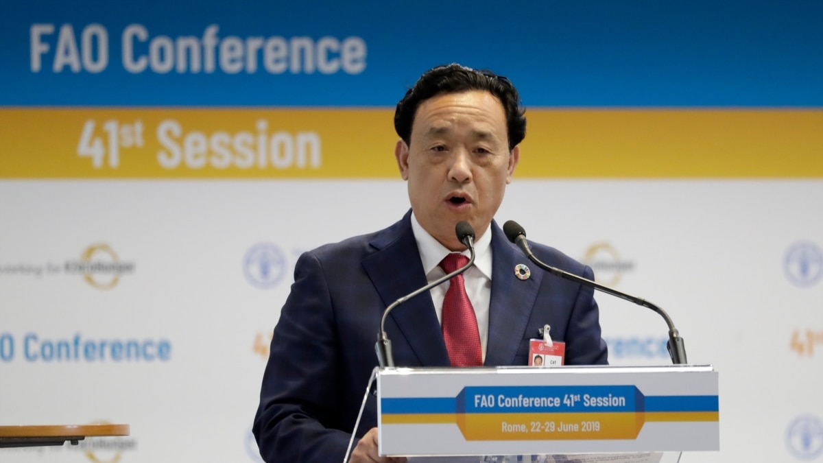 China's Qu Dongyu Reelected Unopposed as Head of UN Food Agency