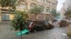 Los vehículos se encuentran atrapados en las aguas después de fuertes lluvias en Nueva Orleans, Louisiana, EE. UU.