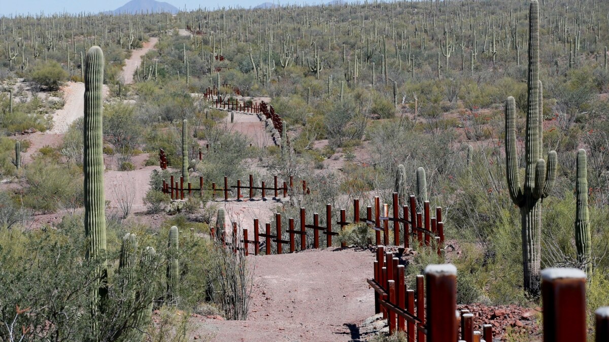 Signs in the Yuha Desert. Near the USA - Mexico border