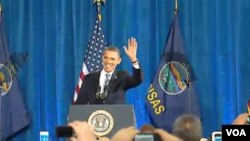 El presidente Barack Obama dijo en Kansas que "este es un momento crítico para el país".