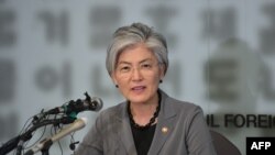 Menteri Luar Negeri Korea Selatan Kang Kyung-wha di Seoul, 3 Mei 2019. (Foto: dok).