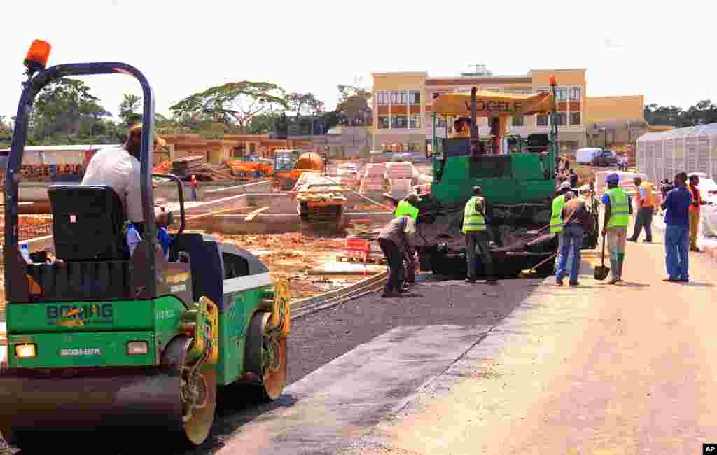 Main entrance of the Olympic village of Bongoville (Gabon Local Organizing Committee)