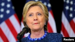 Hillary Clinton dalam kampanye Pilpres tahun 2016 (foto: dok). 