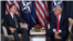 2026년 1월 21일 도널드 트럼프 미국 대통령과 마르크 뤼터 북대서양조약기구(NATO) 사무총장이 스위스 다보스 포럼에서 회동하고 있다. (자료사진)