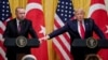 13 Kasım 2019 - Cumhurbaşkanı Recep Tayyip Erdoğan'ın Amerika ziyareti sırasında Beyaz Saray'da Başkan Donald Trump'la görüşmesinen bir kare