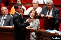 French Prime Minister Manuel Valls speaks during the questions to the government session at the National Assembly in Paris, July 20, 2016.