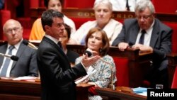 Le Premier ministre Manuel Valls s'exprime devant l’Assemblée nationale, Paris, le 20 juillet 2016.