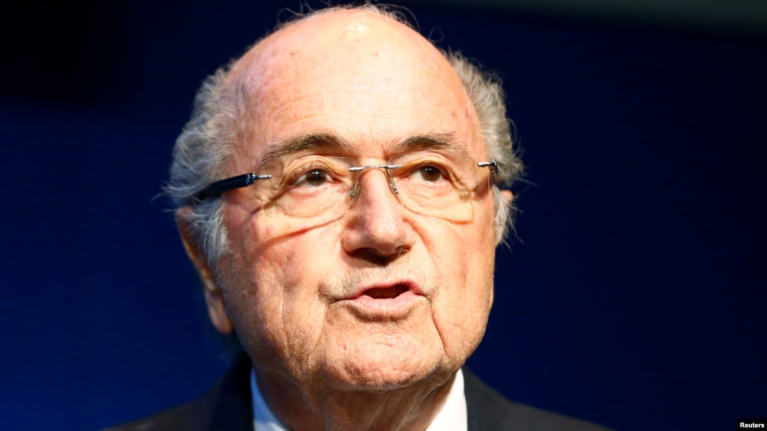Presiden FIFA Sepp Blatter dalam sebuah konferensi pers di markas besar FIFA di Zurich, Swiss, 2 Juni 2015. 