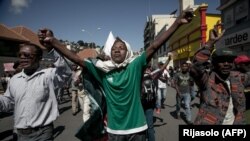 Manifestation à Madagascar le 25 avril 2018.