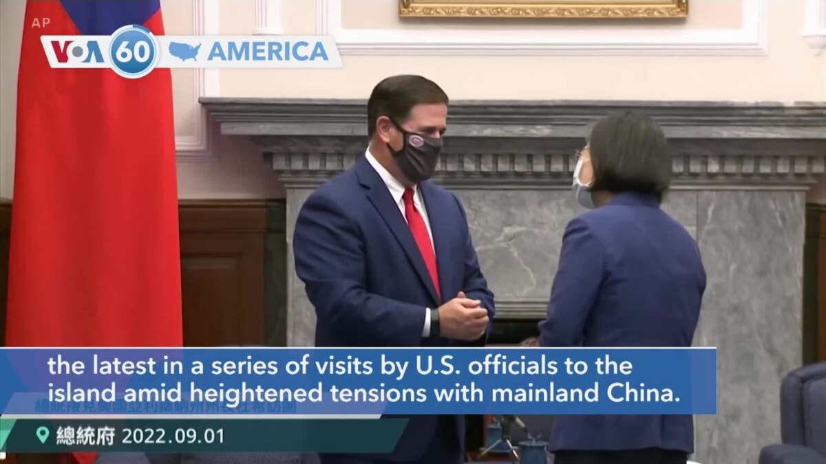 Voa60 America Arizona Governor Doug Ducey Met With Taiwan President Tsai Ing Wen In Taipei 2500