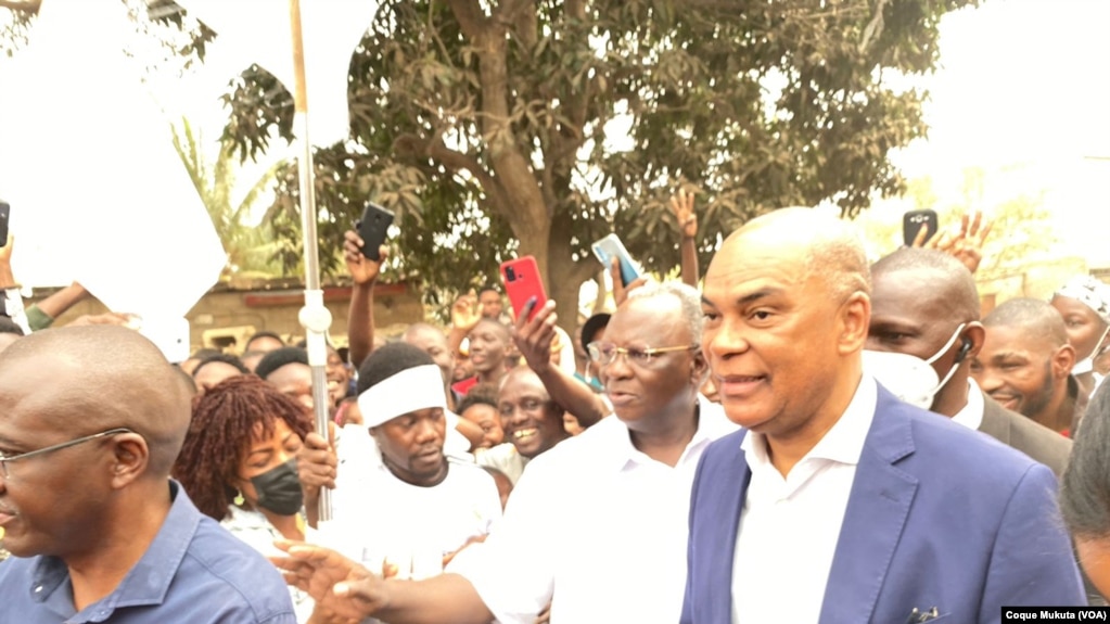 Adalberto Costa Júnior, presidente da UNITA no dia 24 de agosto, no Nova Vida, para votar. Luanda, Angola