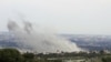 资料照片：以色列空袭黎巴嫩南部一个村庄。(2024年2月27日）