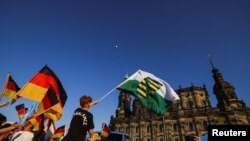 Germany's AfD party leaders campaign in Dresden