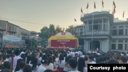 မော်လမြိုင်မြို့မှာကျင်းပတဲ့ (၇၈) ကြိမ်မြောက် မွန်ပြည်နယ်နေ့အခမ်းအနား (ဓာတ်ပုံ-ဘိုဘို)