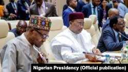 Shugaba Buhari Da Mahamadou Issoufou, jiga jigan kungiyar ECOWAS