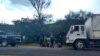 La Policía de México descubrió a 124 migrantes centroamericanos que viajaban en 3 camiones, en Oaxaca. 17 de septiembre de 2018.