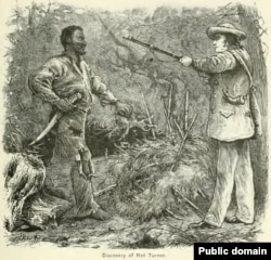 Nat Turner captured by Mr. Benjamin Phipps, a local farmer