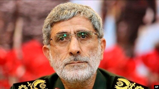 伊朗“圣城军”副指挥官伊斯梅尔·卡尼（Esmail Ghaani）少将1月3日被任命为伊朗革命卫队“圣城军”的新指挥官。