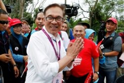 រូបឯកសារ៖ លោក Anwar Ibrahim ជា​ប្រធាន​គណបក្សមួយ​របស់​ម៉ាឡេស៊ី​ឈ្មោះ People's Justice Party។