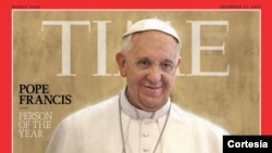 Portada de la revista Time con el papa Francisco como el Personaje del Año.