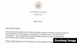Letter - Comey dismissal