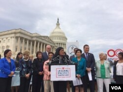 Representative Pramila Jayapal is one of many democratic lawmakers pushing for a Dream act to pass in Congress. (Photo: E. Sarai/VOA)