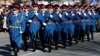 FILE - Members of a Bosnian Serb honor guard unit march in the northern Bosnian city of Banja Luka, Jan. 9, 2020, during a ceremony marking the 28th anniversary of the founding of Republika Srpska, a Bosnian Serb entity within Bosnia and Herzegovina.