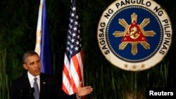 美国总统奥巴马在菲律宾进行国事访问